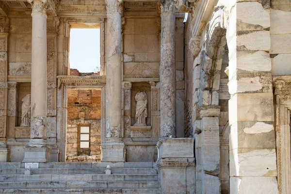 Βιβλιοθήκη Celsus Στην Έφεσο Σμύρνη Τουρκία Βιβλιοθήκη Του Σέλσου Στην — Φωτογραφία Αρχείου