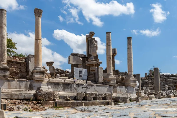 Ερείπια Μιας Αρχαίας Πόλης Της Εφέσου Σμύρνη Τουρκία — Φωτογραφία Αρχείου