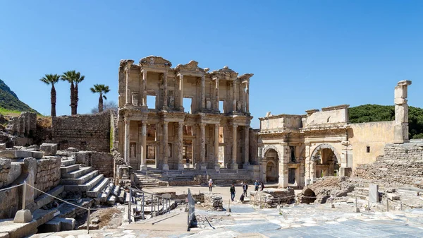 Efes Selcuk Izmir Turkey 2021 Ruins Ancient City Ephesus Izmir — Photo