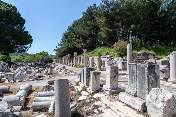 Die Ruinen Einer Antiken Stadt Von Ephesus Izmir Türkei — Stockfoto