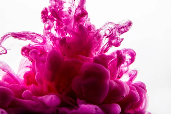 Чернильная Капля Воде Абстрактный Фон Розовый Фон — стоковое фото