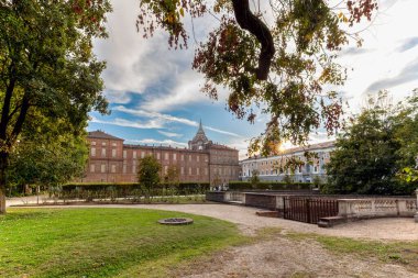 Turin Bahçeleri Kraliyet Sarayı 'nın Sonbahar Manzarası