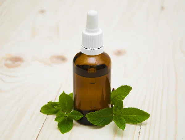Essential mint oil — Stock Photo, Image