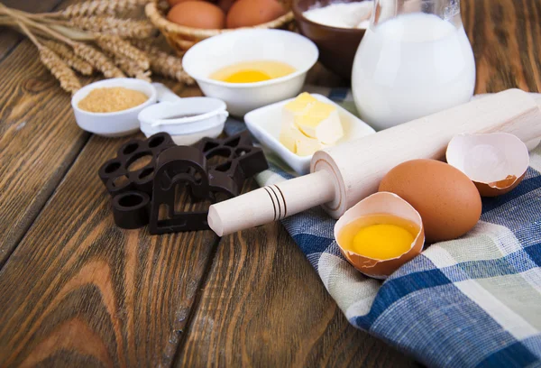 Baking ingredients — Stock Photo, Image