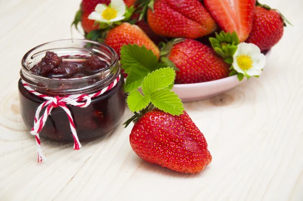 Strawberry jam — Stock Photo, Image