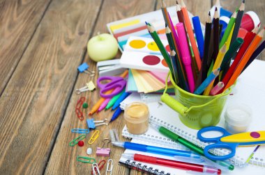 Okul malzemeleri.