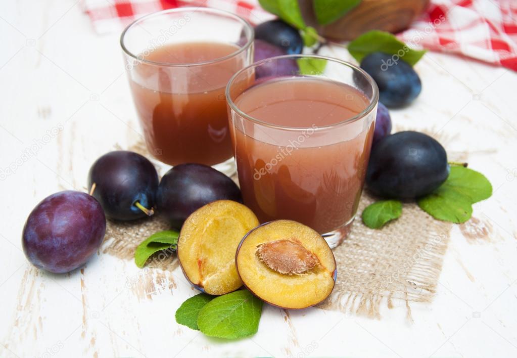 A plum juice