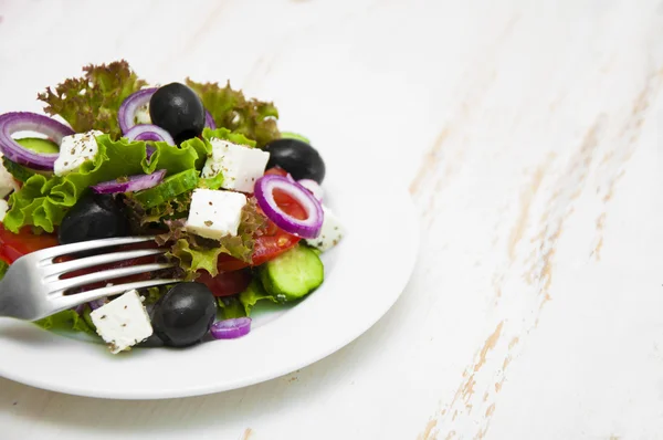 En grekisk sallad — Stockfoto