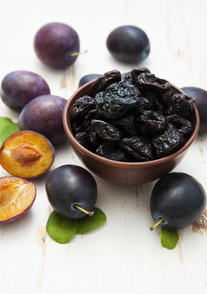 A prunes  plums — Stock Photo, Image