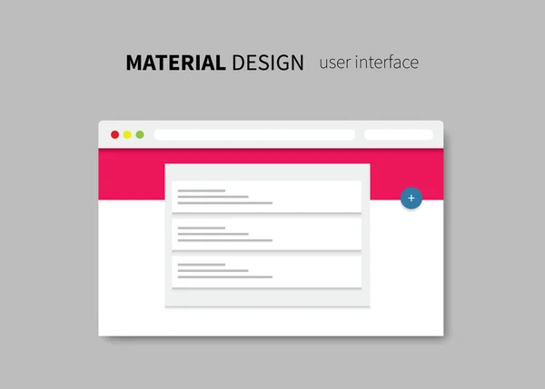 Material design window — Stock Vector