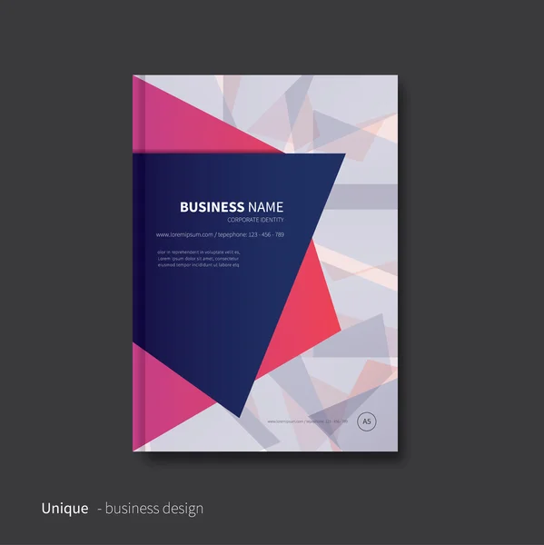 Diseño de folletos para empresas — Archivo Imágenes Vectoriales