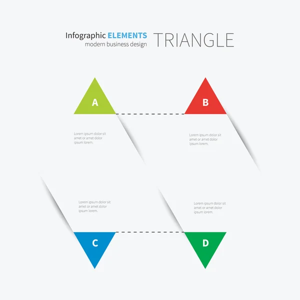 信息图表三角模板设计 — 图库矢量图片
