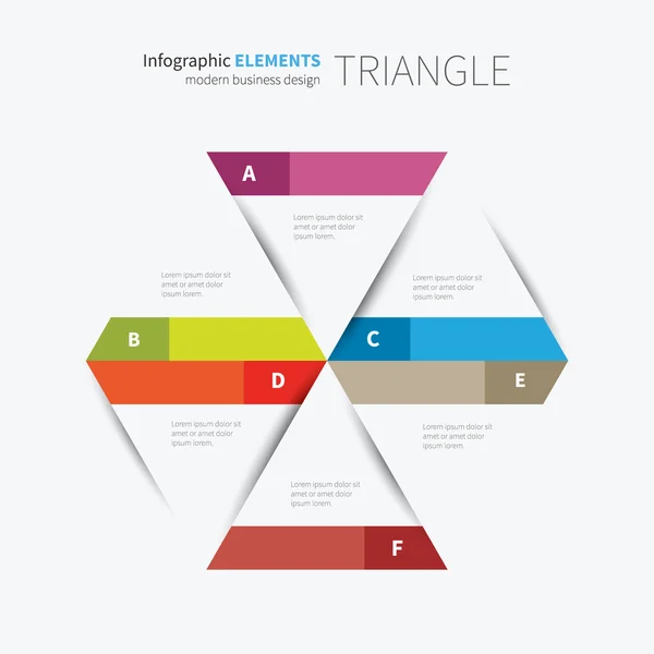 本文信息图形三角形设计 — 图库矢量图片