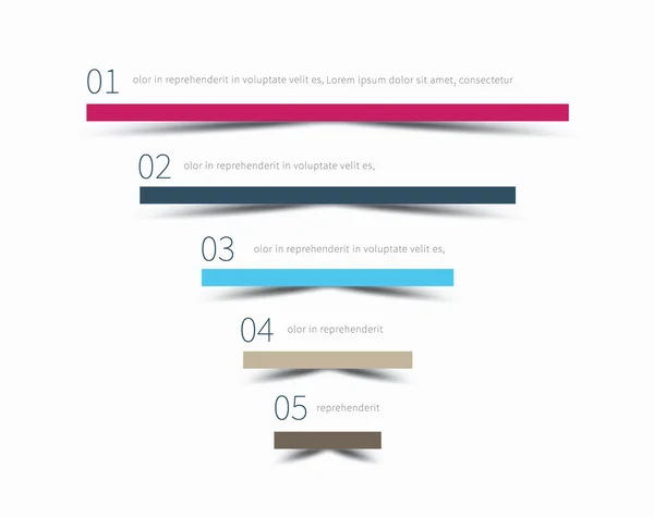 Infografik mit Schatten — Stockvektor