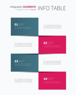 Infographic tablo seçenekleri 4