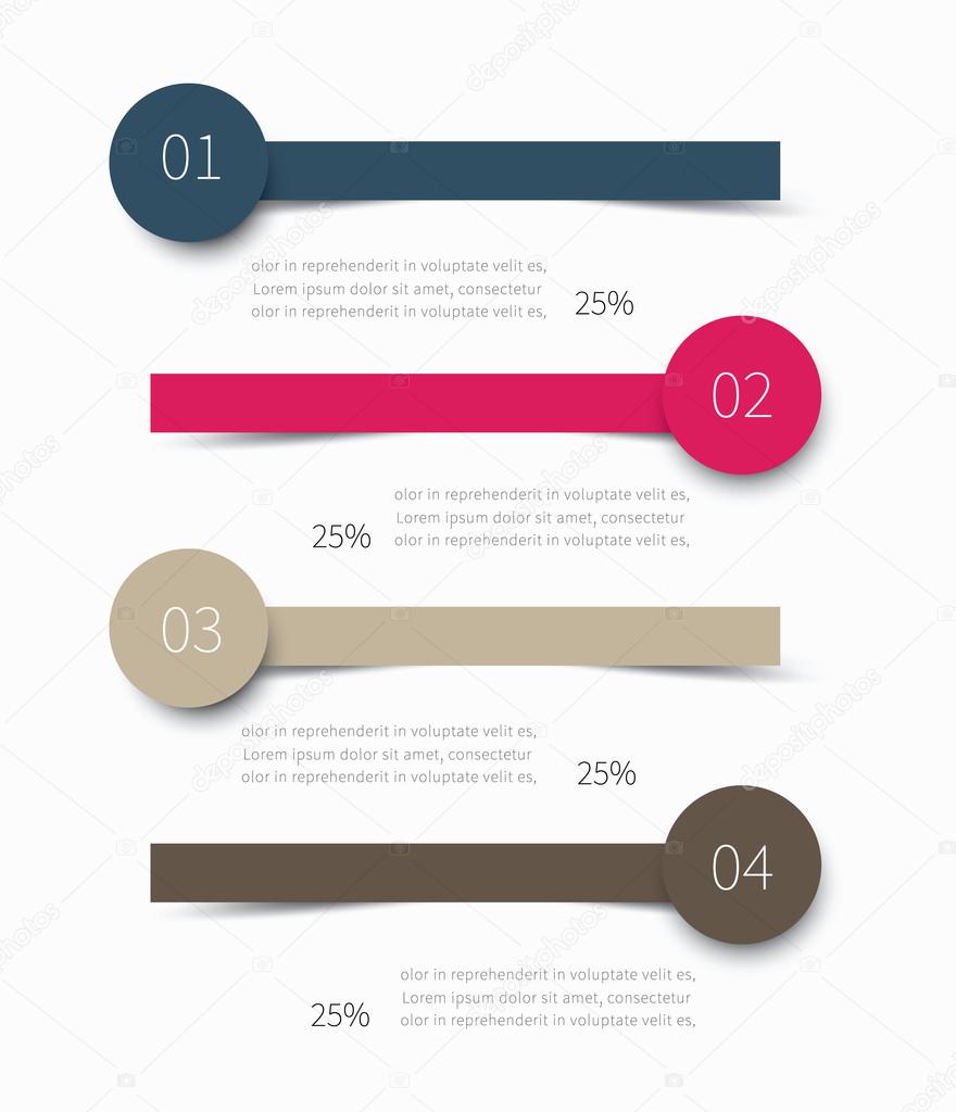 4 options infographic design