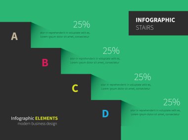 Infographic merdiven arka plan