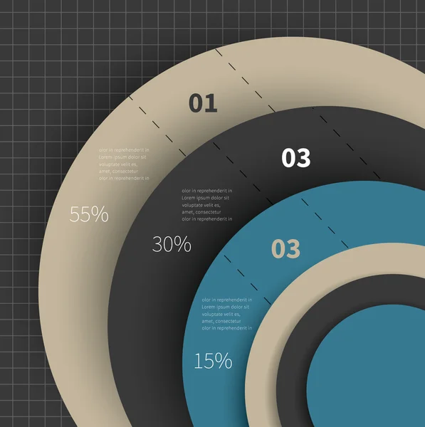 Stora diagram för infographic — Stock vektor