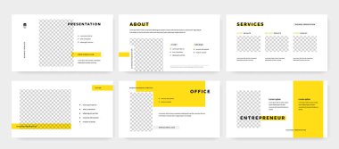 İş güç noktası ve düzenlenebilir şablon slaytları için asgari vektör sunumu