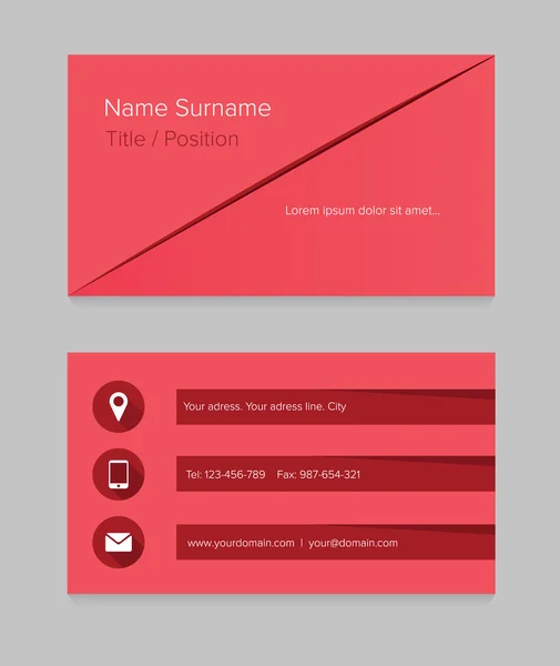 名片模板设计 — 图库矢量图片