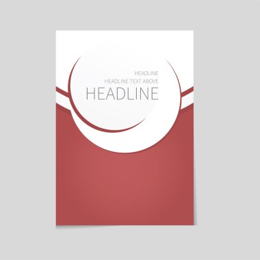 Vektör broşürü şablon tasarımı