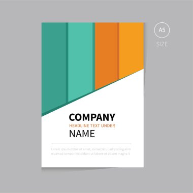 Vektör broşürü şablon tasarımı