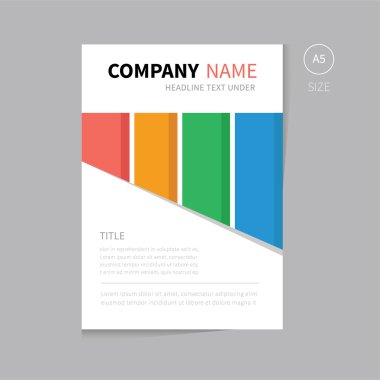 Vektör broşürü şablon tasarımı