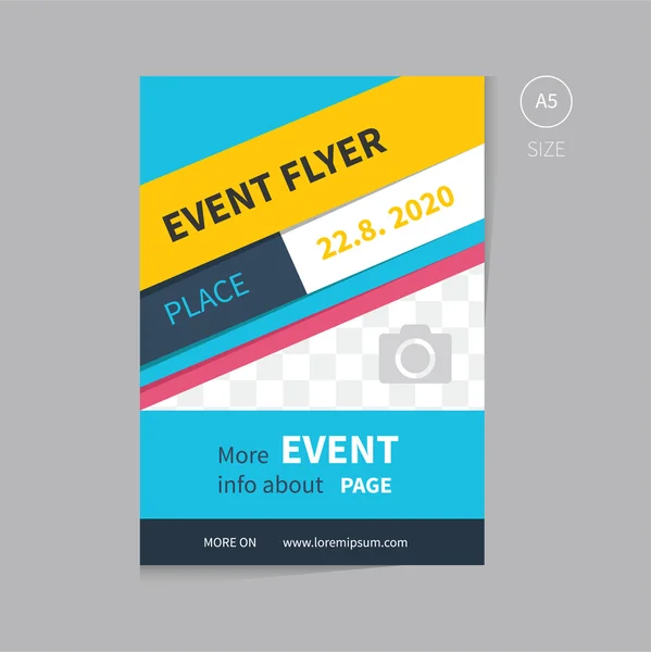 Vektör olay el ilanı şablonu tasarım