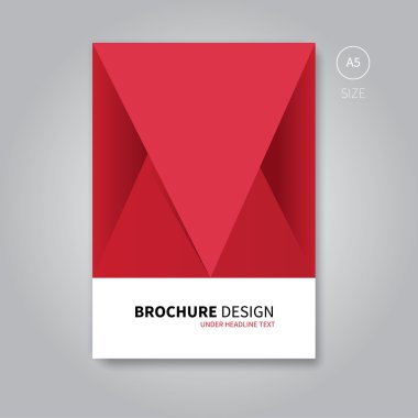 Broşür el ilanı şablonu kitap tasarımı için