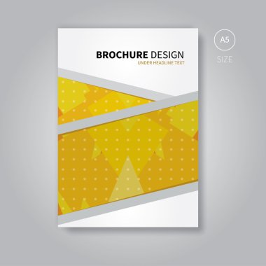 Broşür el ilanı şablonu kitap tasarımı için