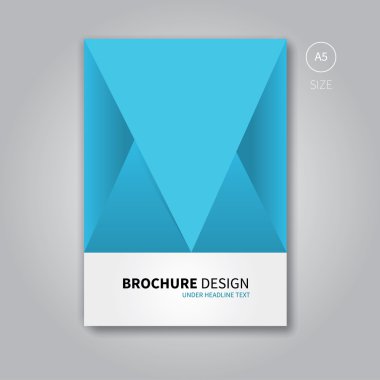 Broşür el ilanı şablonu kitap tasarımı için