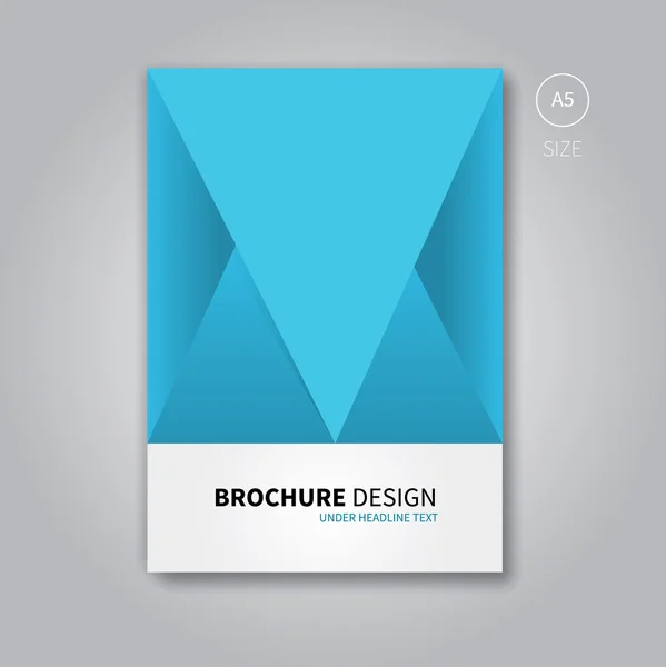 Brochure sjabloon folder voor boekontwerpen — Stockvector