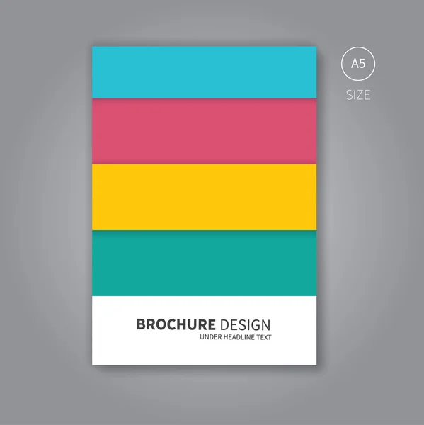 Modelo de folheto de folheto para design de livros —  Vetores de Stock