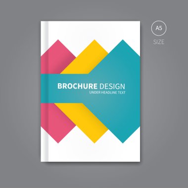 renk vektör broşür el ilanı şablonu tasarım