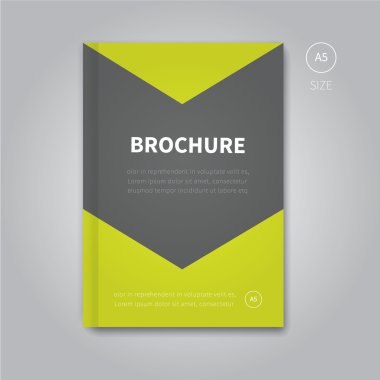 Vektör broşür el ilanı şablonu tasarım a5 boyutu