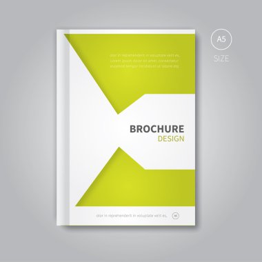 kurumsal broşür tasarımı için yazdırma yeşil