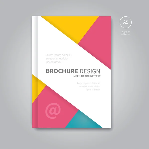 renk vektör broşür el ilanı şablonu tasarım