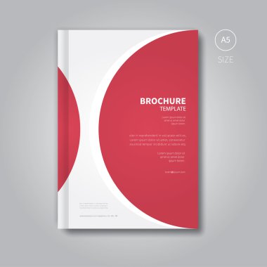 Daire nedeni ile soyut broşür düzeni