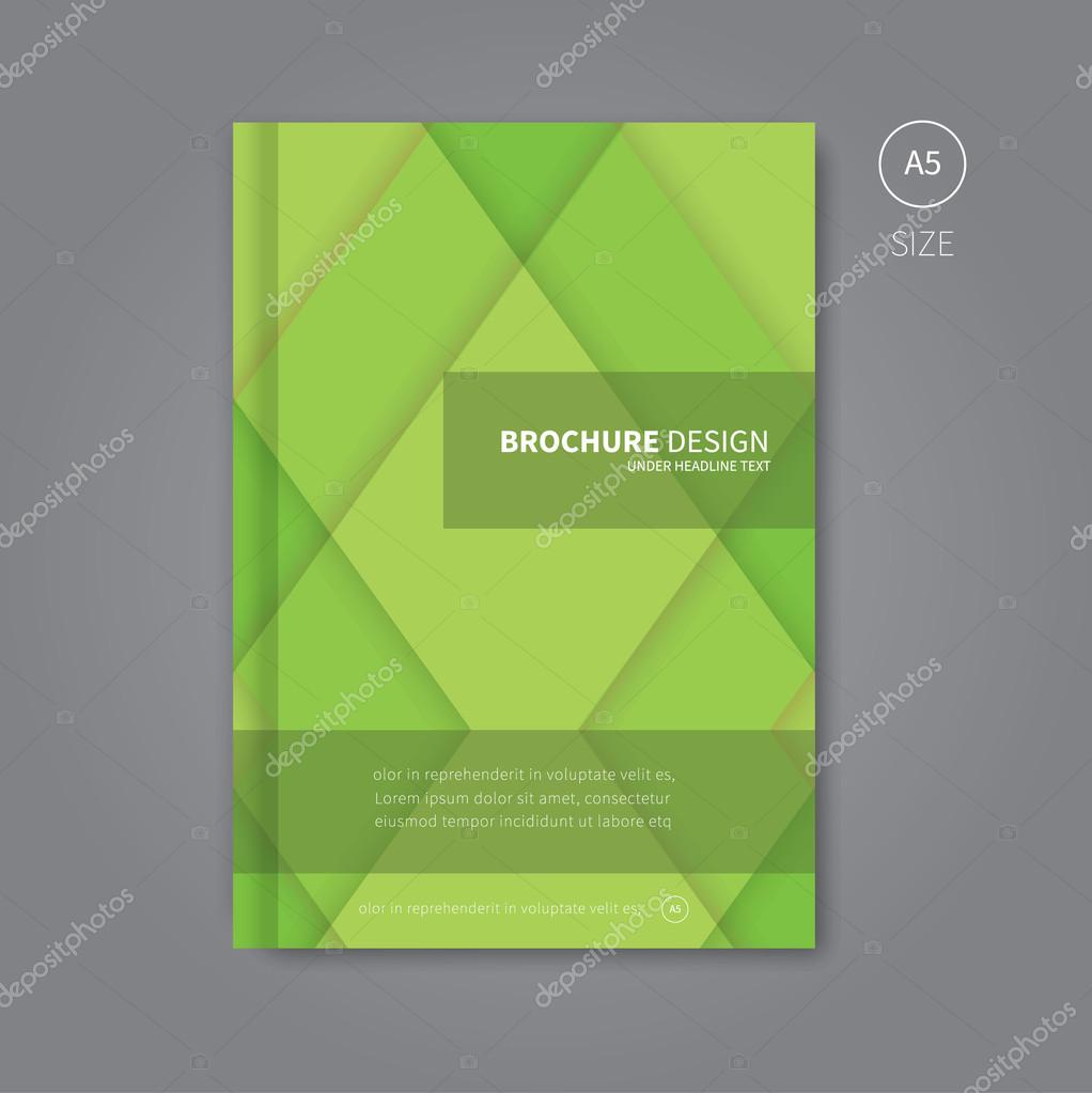 Brochure Book Template Design A5 Size Stock Vector Image By C Phillipes 87034082