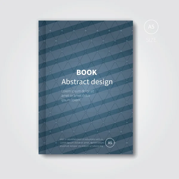 Design de livro moderno com fundo abstrato — Vetor de Stock