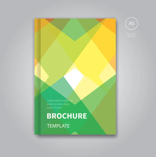 Modèle de brochure avec abstrait — Διανυσματικό Αρχείο