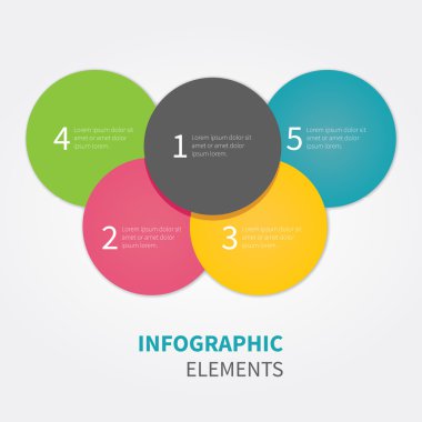 vektör Infographic daire sunu