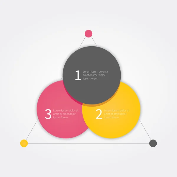 Vector infografía círculo presentación — Archivo Imágenes Vectoriales