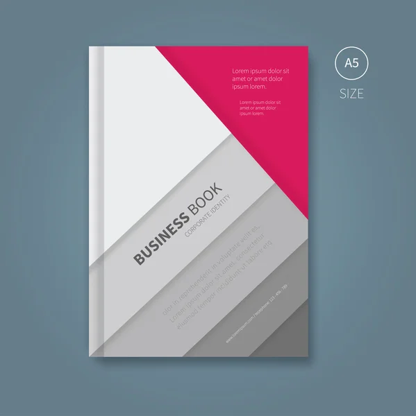 Diseño del libro de negocios en forma moderna — Archivo Imágenes Vectoriales