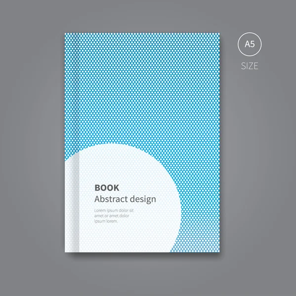 Design de livro com fundo pontilhado abstrato — Vetor de Stock