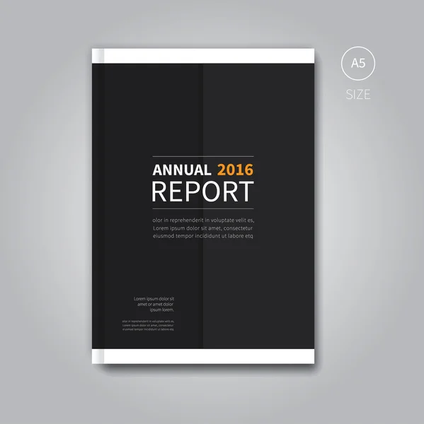 Modern annual report book template — Stock Vector