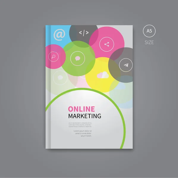 Internet pazarlama kitap şablonu