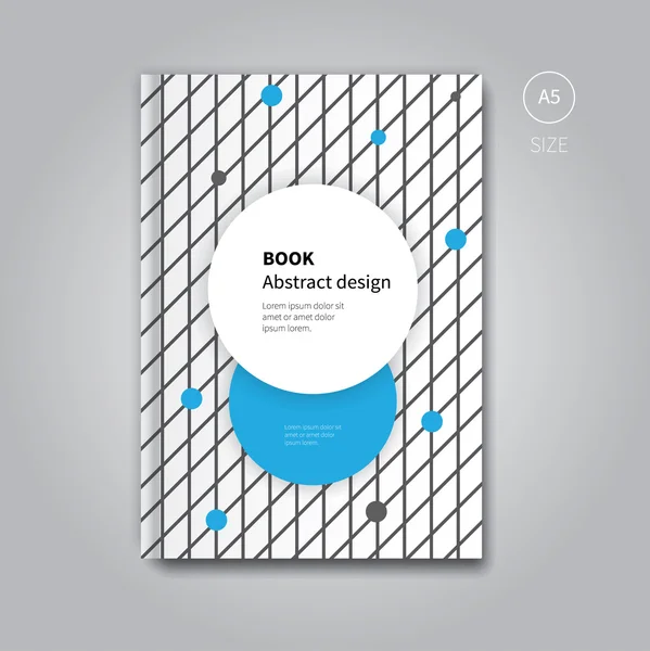 Design de livro com fundo abstrato forrado — Vetor de Stock