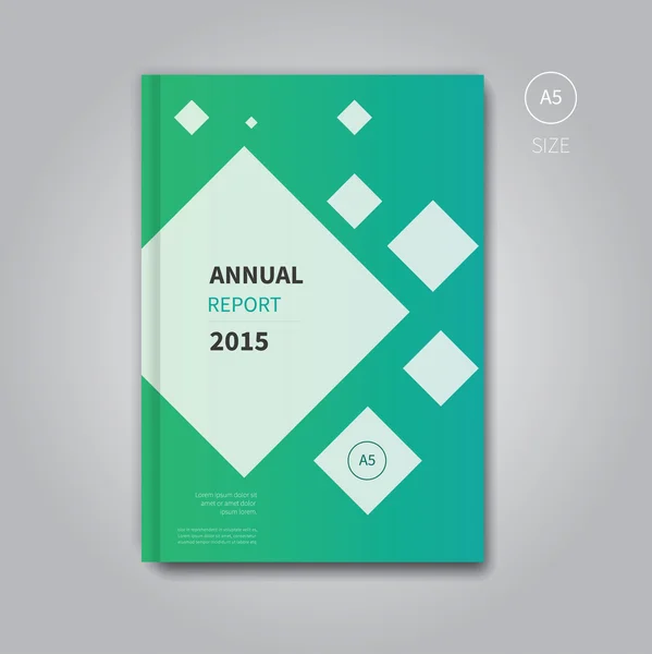 Modern annual report book template — Stock Vector