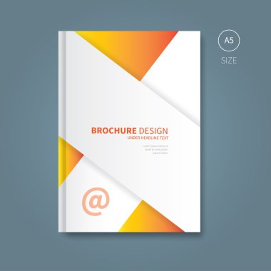 Vektör broşür el ilanı şablonu tasarım a5 boyutu